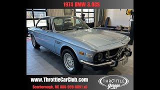 Video Thumbnail for 1974 BMW 3.0