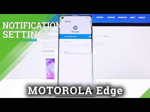 How to Manager Message Notifications in Motorola Edge – Notification Settings