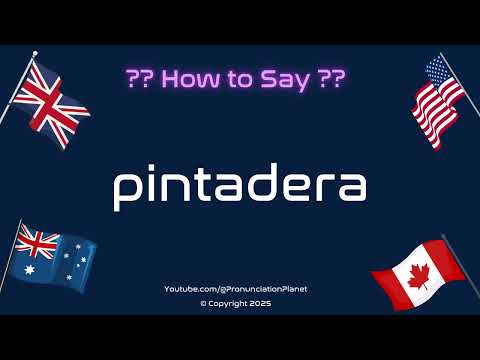 🏺🔲 How to Pronounce Pintadera? (CORRECTLY) | Pronunciation Planet