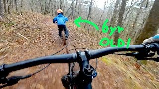 Mountain Biking At Charles D Owen with my 6 year old.