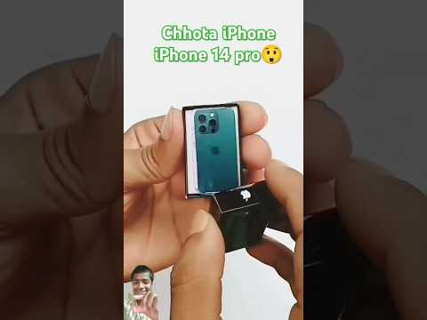 iPhone 14 pro😲😅 miniature unboxing #shorts #ytshorts #youtubeshorts #iphone14promax @SarveshKm