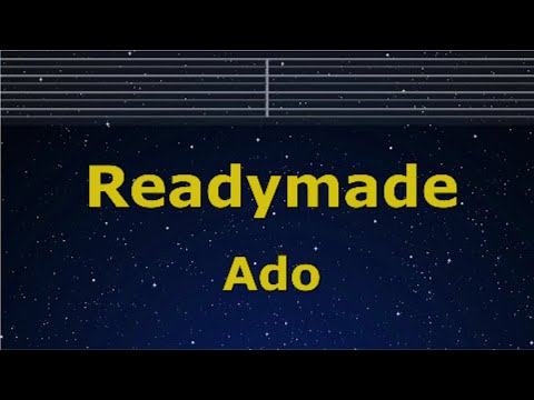 Karaoke♬ Readymade - Ado 【No Guide Melody】 Instrumental, Lyric Romanized