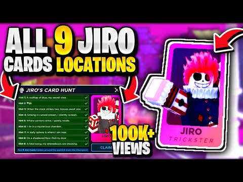 🔥*REAL* How To Find All 9 Jiro Cards Locations In Roblox Death Ball Jiro Card Hunt