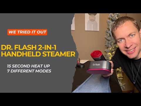 Dr. Flash 2-In-1 Garment Steamer Iron Combo - We tried it out!