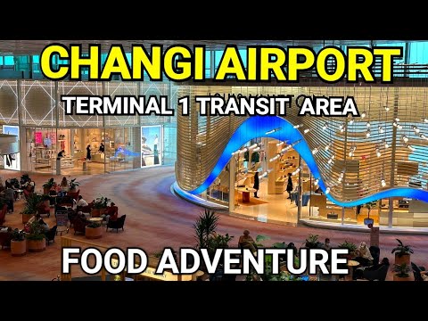 Excursão pela área de trânsito do Terminal 1 do Aeroporto de Changi e aventura gastronômica | Explore os melhores restaurantes!