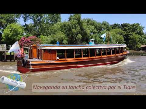 Navegando por Tigre en lancha colectiva