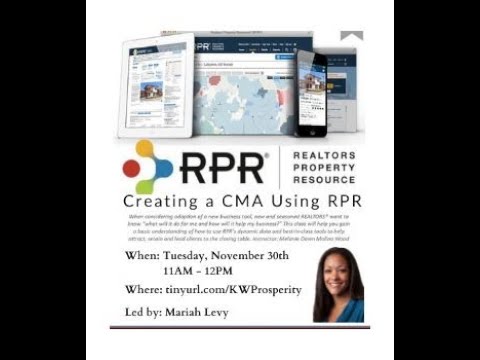 Creating a CMA Using RPR