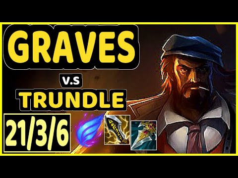 KREOX (GRAVES) vs TRUNDLE - 21/3/6 KDA JUNGLE GAMEPLAY - EUW Ranked GRANDMASTER