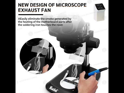 Quạt hút khói thiếc gắn kính hiển vi KAISI