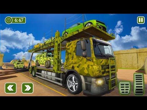 Transporting Army Vehicles in Trailer Truck - Army Truck Transport - Android GamePlay #27