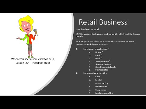 Retail AC2.2 Lesson 20 - Transport hubs