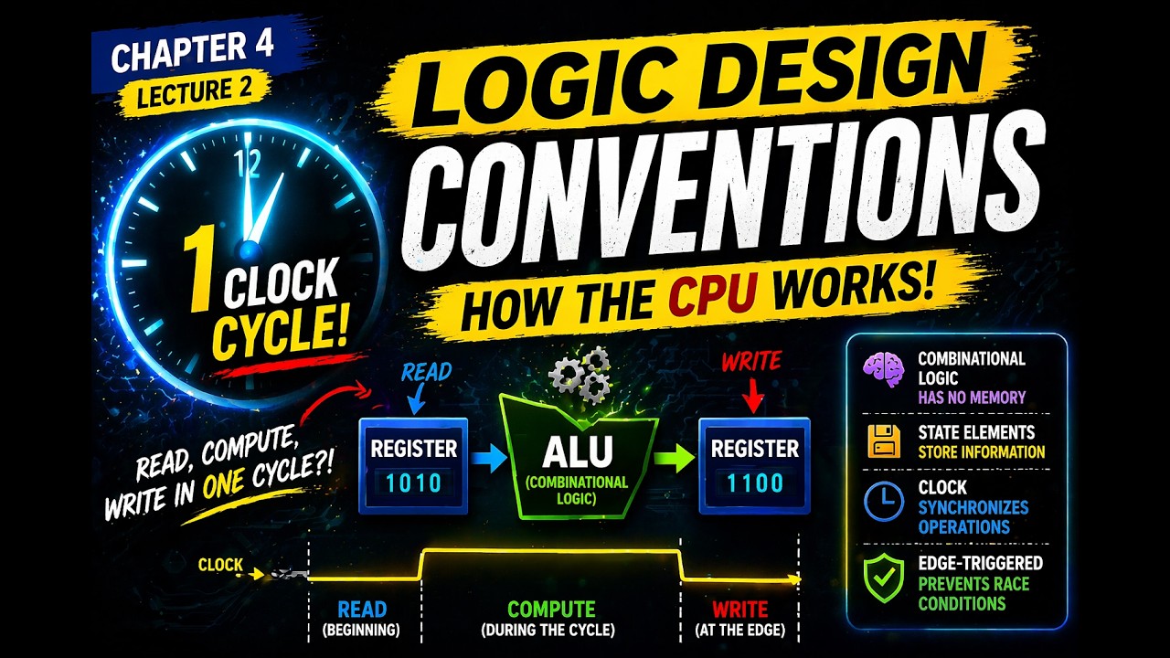 Logic Design Conventions  | How the CPU Works (Chapter 4 – Lecture 2)