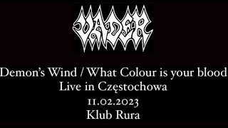 VADER - Demon&#39;s Wind / What Colour Is Your Blood live in Częstochowa 11.02.2023