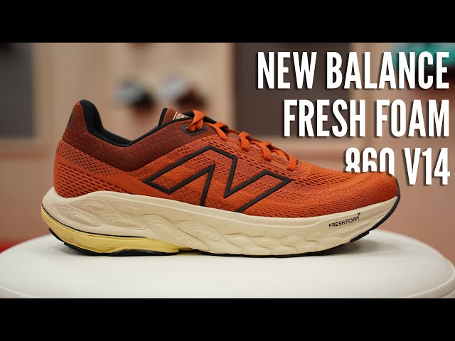 Vídeo relacionado con New Balance Fresh Foam X 860 V14 - Tenis de Correr para Mujer, Calcio/Sal Marina/Clementina, 7 Wide