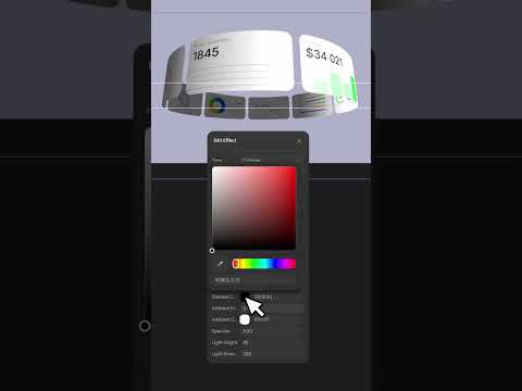3D carousel tutorial - Spline Hana #3d #uidesign #uiux #spline #design #3ddesign #3danimation
