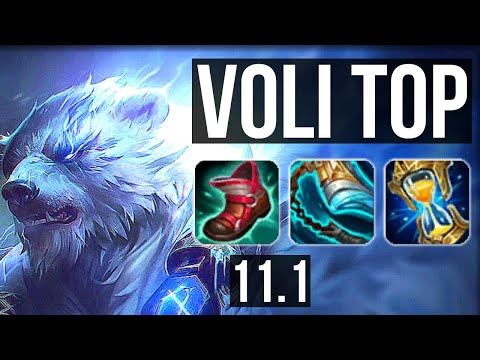 VOLIBEAR vs RENEKTON (TOP) | 69% winrate, 7 solo kills, Rank 8 Voli | BR Master | v11.1