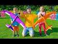 Kids Playing Summer Outdoor Games And Activities For Children