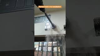 😱 Perfect hole in Air conditioner installation 🤯 #trending #ytshorts #viral #shorts