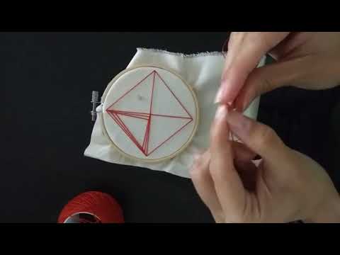 Time Elapse Zentangle Embroidery