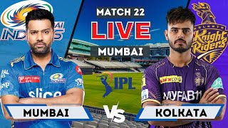 Live: KKR Vs MI, Match 22 | IPL Live Scores & Commentary | IPL LIVE 2023, Kolkata vs Mumbai