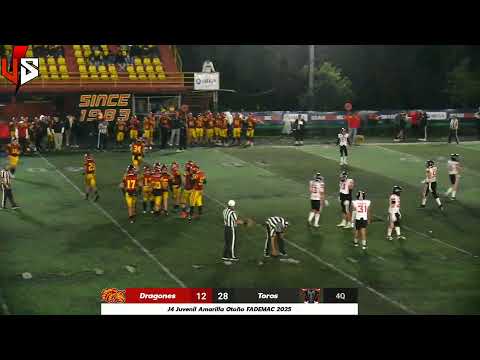 Dragones Rojos vs Toros Negros J4 Juvenil Amarilla Otoño FADEMAC 2025