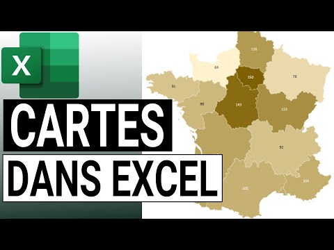 Créer une carte par pays, régions, départements dans Excel