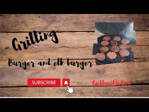 grilling burgers and elk burger #outlawnation #nm #grilling