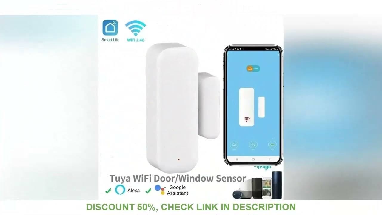 Tuya WiFi Door Sensor Window Sensor Smart Home Wireless Door Detector Smart Life APP Remote Control
