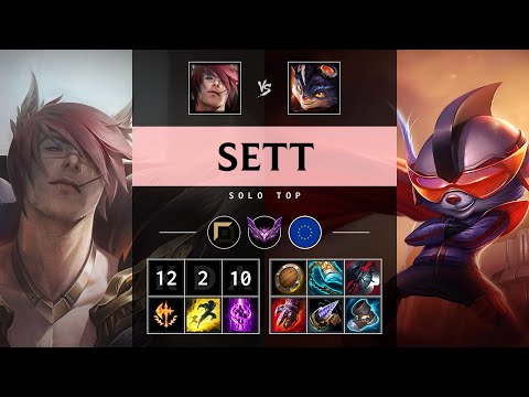 Sett Top vs Rumble: Triple Kill, Dominating - EUW Master Patch 14.21