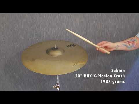 SOLD OUT Sabian 20 Inch HHX X-Plosion Crash Cymbal 1987 grams DEMO VIDEO