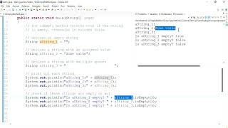 Java 76: The isEmpty() method