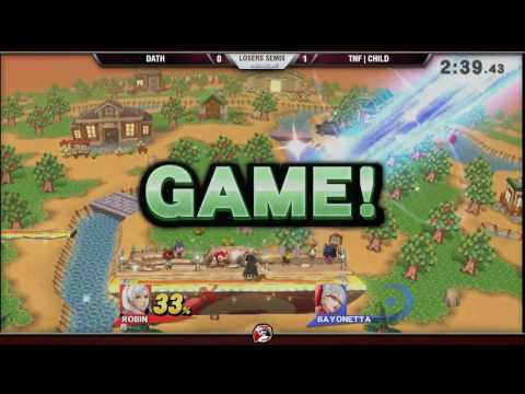 VS Weekly 1/12/17 - Losers Semis - Dath (Robin) vs. Child (Bayonetta) - Smash 4