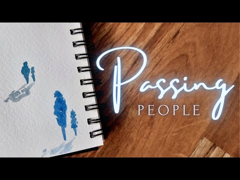 29. People from Distance | Painting figures with watercolour (all you need is imagination) 😄✨