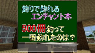 【MineCraft統合版】釣ったエンチャント本で一番出やすいエンチャントは？