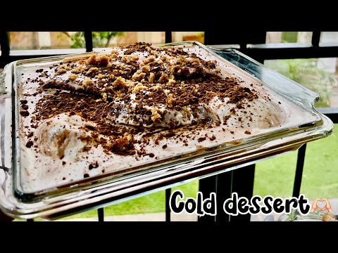 Cold dessert recipe |delicious cold dessert |vlog|| 10 mins easy to make| #food #desserts