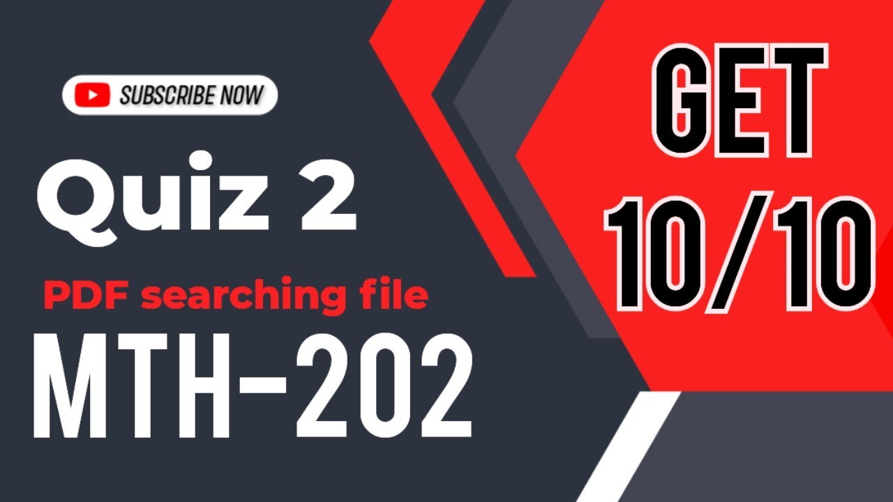 mth202 quiz 2 2022 || mth202 quiz2 solution PDF searching file by Attiq Kundi