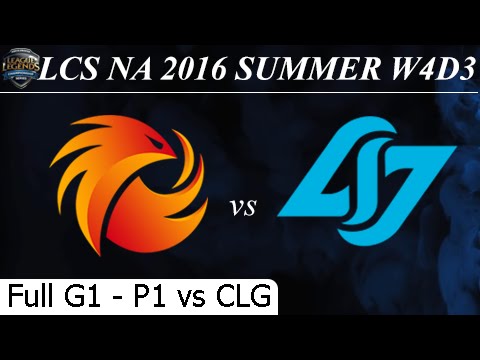 P1 vs CLG Game 1 Full 26/06/2016 - LCS NA Summer 2016 W4D3M9 Phoenix1 vs Counter Logic Gaming