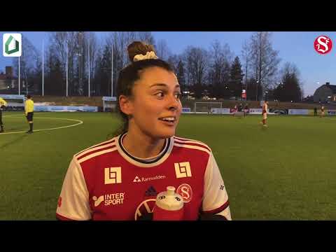 Claudia Cagnina efter debuten mot Valbo