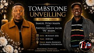 Download lagu TOMBSTONE UNVEILLING OF SAMUEL PITSO MAEPA AND PHETOLO KISLON JACOB 'PK' MAEPA mp3