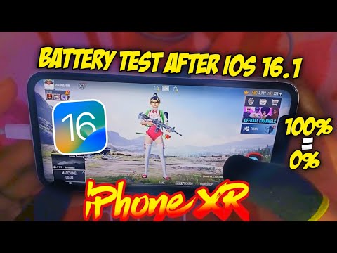 iPhone XR Battery Drain Test After iOS 16.1🔥100% to 0% | 2022