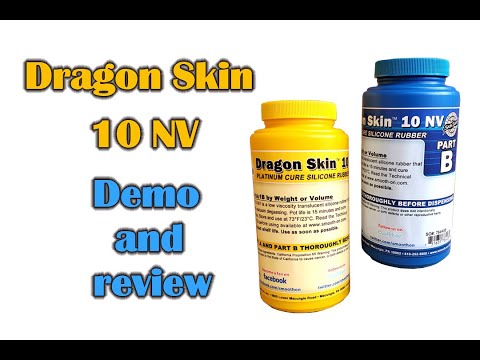 Smooth-On Dragon Skin 10 NV platinum silicone demo and review
