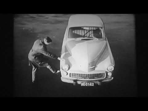 Film 16mm CODZIENNA OBSŁUGA SAMOCHODU OSOBOWEGO | Lata 60 | PRL | Syrena 101 | Warszawa 223 |