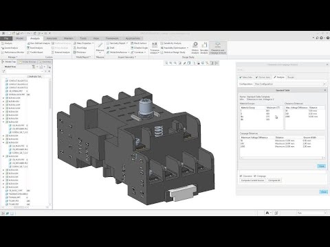 Defining the Analysis in Clearance and Creepage Analysis Is Easier | Creo 5.0