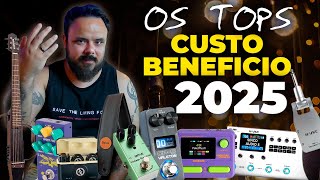 OS 16 EQUIPAMENTOS OBRIGATÓRIOS PARA GUITARRISTAS EM 2025! CUSTO BENEFÍCIO ABSURDO E IMPERDÍVEL!