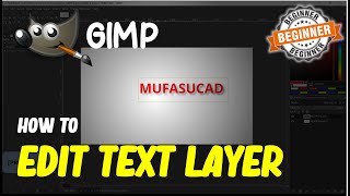 Gimp How To Edit Text Layer