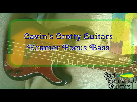 Gavin's Grotty Guitars - The Kramer Focus Bass Demo