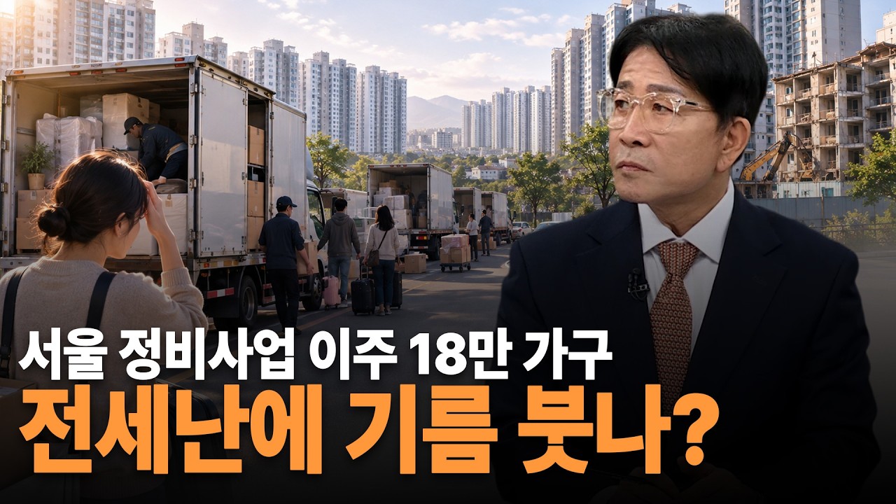 향후 5년 서울 정비사업에 이주 가구 18만!…전세난에 기름 붓나?｜한정훈의 부동산 카페