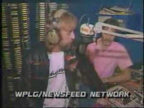 Y100 Miami's Sonny Fox on ESPN 1986