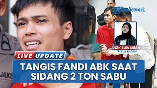 Tangis Pilu Fandi Anak Buah Kapal Terdakwa Perkara Kasus 2 Ton Sabu saat Baca Pledoi di PN Batam