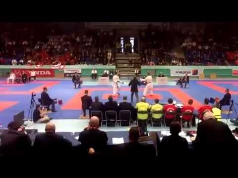 42nd Junior European karate championships - junior kumite male- Jonas Friis-Pederson vs Glen Roovers
